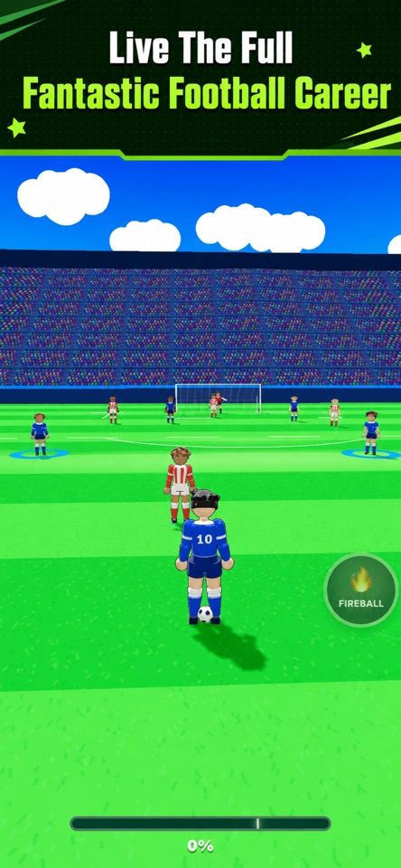 Fantastic Football Career: play matches through a full football career